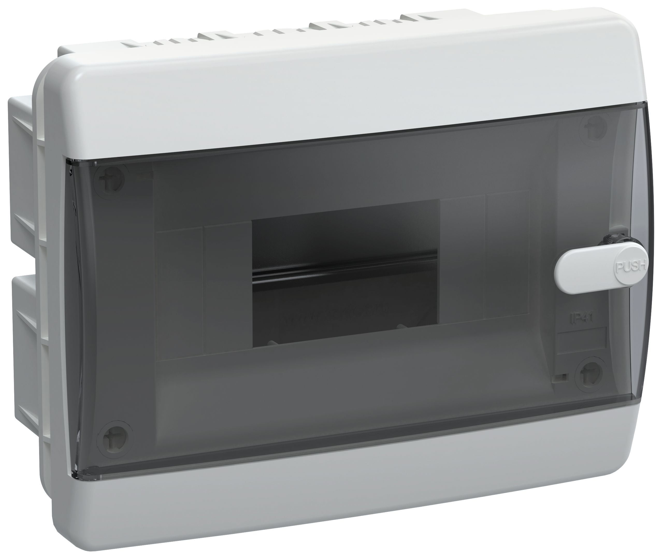 UNION Compact Корпус пластиковый ЩРВ-П-8 IP41 черная прозрачная дверь IEK