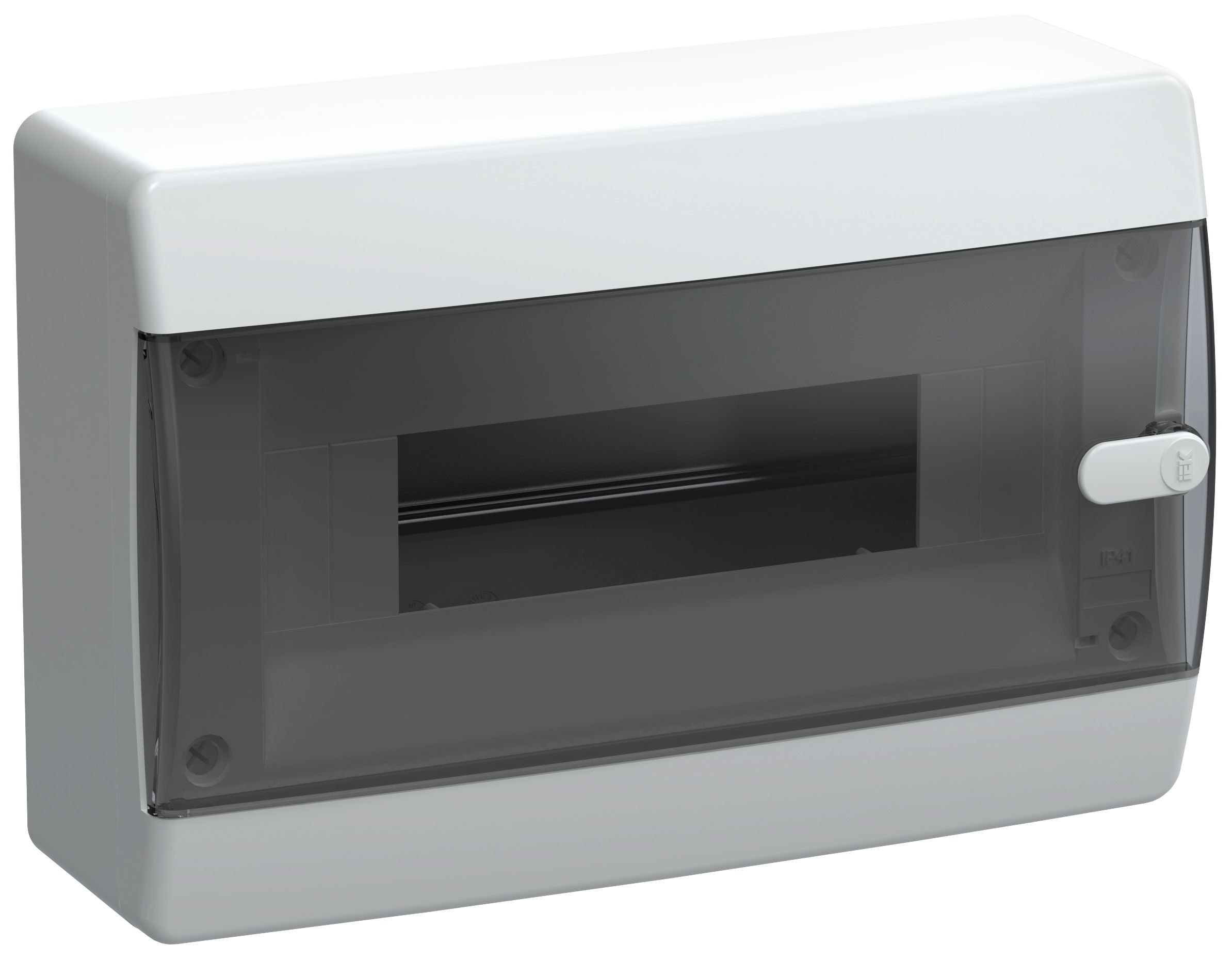 UNION Compact Корпус пластиковый ЩРН-П-12 IP41 черная прозрачная дверь IEK