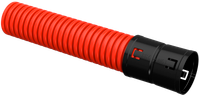 ELASTA Труба гофрированная двустенная ПНД d=63мм красная (25м) IEK