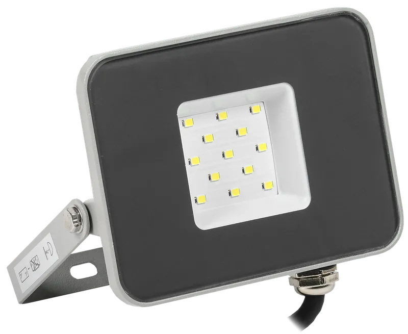 LED floodlight SDO 07-10 gray IP65 IEK