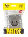 BRITE Socket without ground without shutters 10A PC10-1-0-BrS steel IEK5