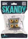 SKANDY Аудиорозетка 4-местная SK-A01Gr серый IEK1