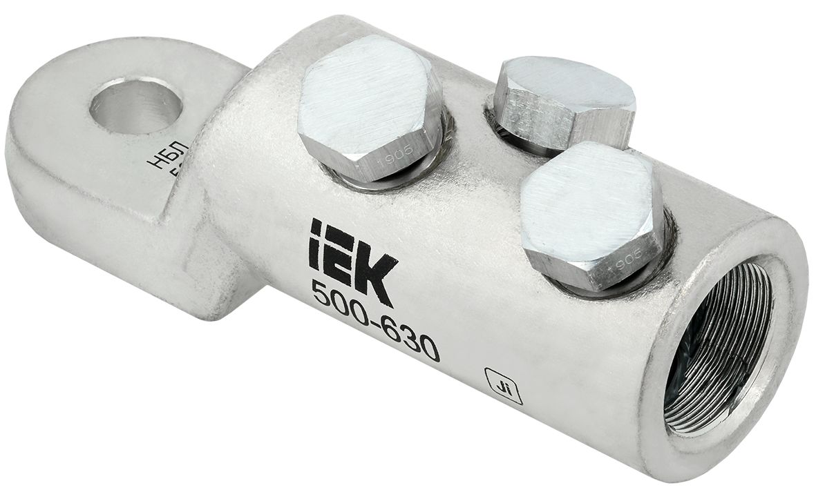 Наконечник болтовой луженый НБЛ 500-630-16/3 35кВ IEK (UNB11-500-630-03-35-1)