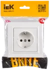 BRITE Socket with ground with shutters 16A with frame PC14-1-0-BrB white IEK1