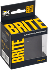 BRITE Выключатель карточный 30А ВС10-1-8-БрГ графит IEK1
