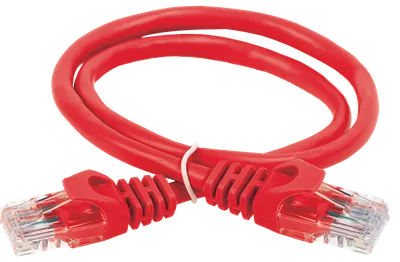 ITK Коммутационный шнур (патч-корд) кат.6 UTP PVC 3м красный