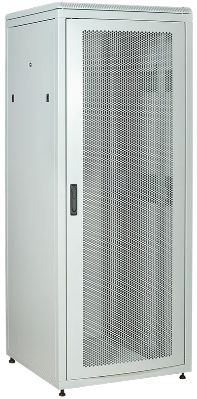 ITK LINEA N Шкаф сетевой 19" 38U 800х800мм перфорированная передняя дверь задняя металлическая серый
