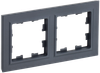 BRITE Рамка 2-местная РУ-2-БрГ графит IEK0