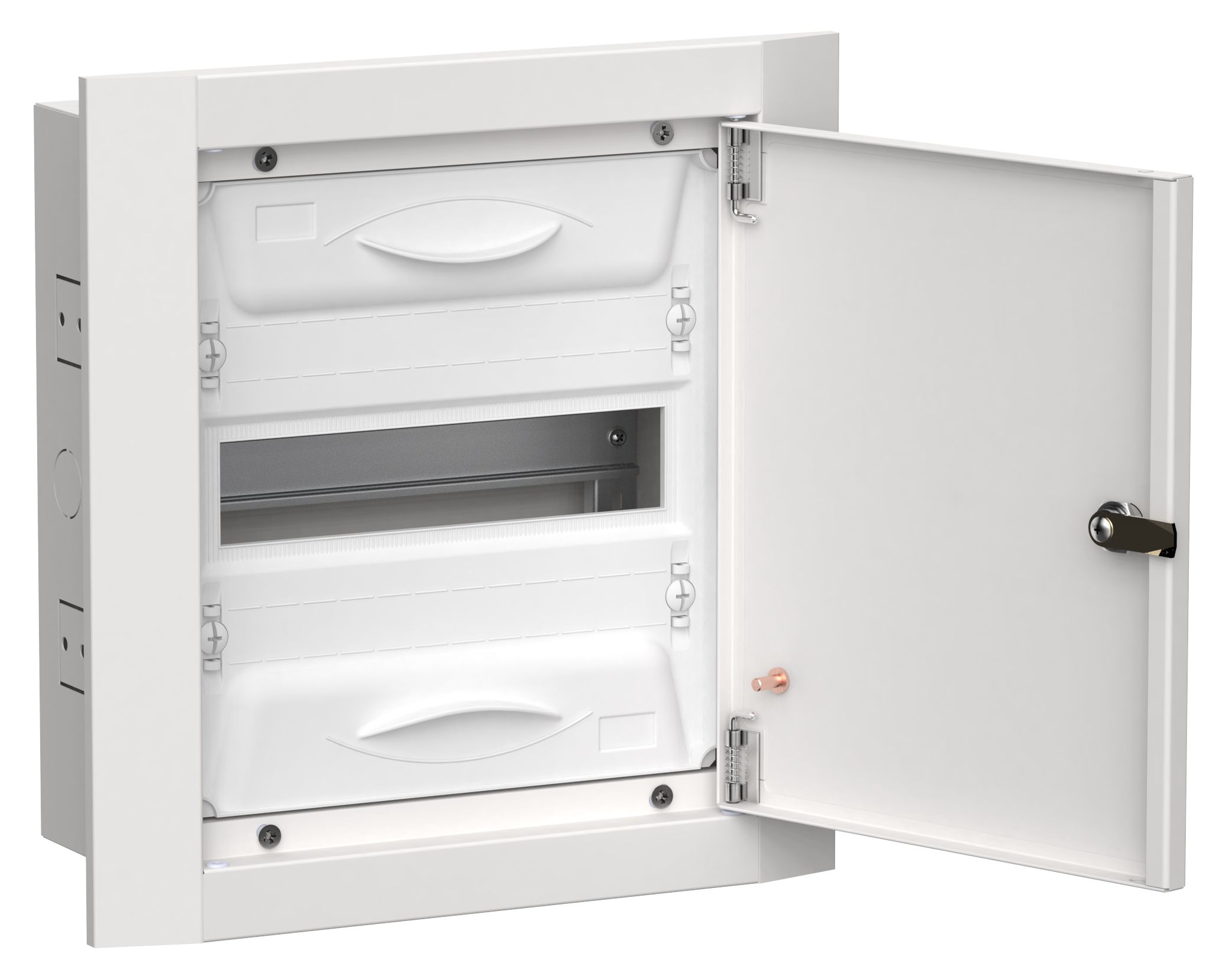 TITAN 5 Корпус металлический ЩРв-12 (1х12) 380х365х130мм IP31 белый (одна дверь) IEK (TI5-50-V-012-31)