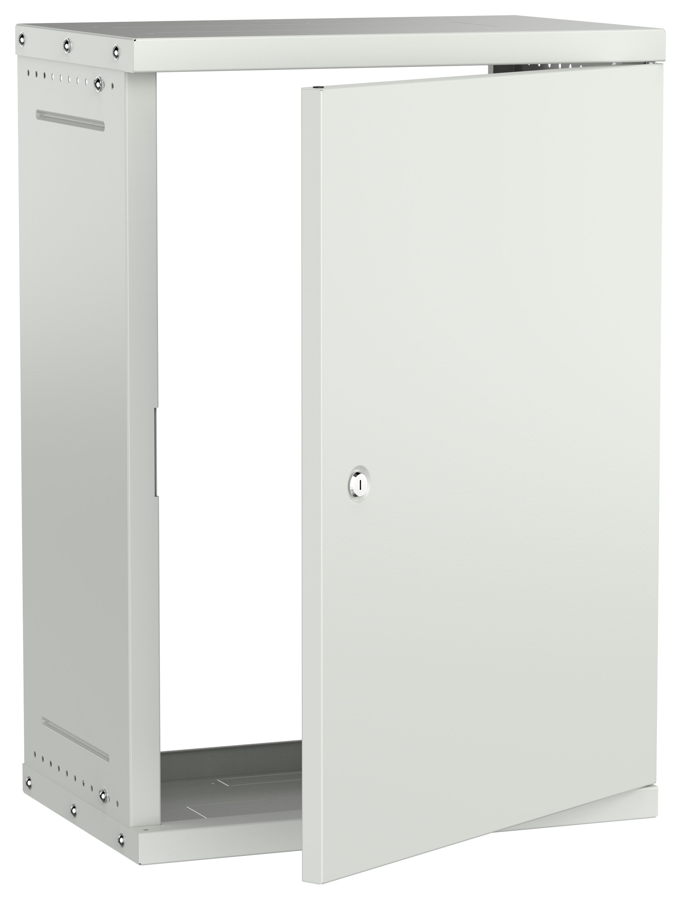 Шкаф настенный 19" 15U 550х350мм металлическая дверь серый GENERICA (LWE3-15U53-MF-G)