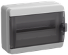 TEKFOR Корпус пластиковый КМПн-12 IP65 черная прозрачная дверь IEK0