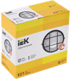 Светильник НПП1102 круг с решеткой 100Вт IP54 белый IEK1