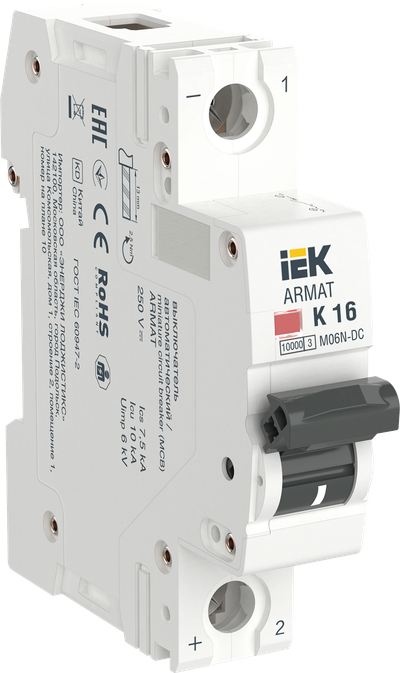 ARMAT Автоматический выключатель M06N-DC 1P K 16А IEK