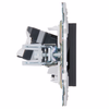 SKANDY Розетка компьютерная RJ45 кат.5E SK-K01G графит IEK4