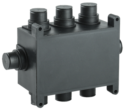 Коробка распаячная 118х76х60мм для монолитного строительства черная IEK