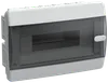 UNION Compact Корпус пластиковый ЩРВ-П-12 IP41 черная прозрачная дверь IEK0