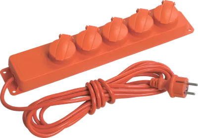 Industrial extension cords with protective covers are indispensable for repair and construction work. The bright color of the products attracts attention and is clearly visible in dust and dark places.