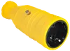 OMEGA Portable socket RBp14-1-0m IP20 rubber yellow IEK0