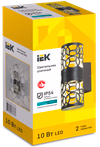 LIGHTING Светильник уличный светодиодный 5103 настенный 10Вт 4000К IP54 черный IEK1