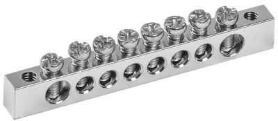 Применяются в щитовом оборудовании для подсоединения нулевых рабочих (N) и нулевых защитных проводов (РЕ). Крепление шины предусмотрено по центру (типы 8/1; 14/1) и по краям (типы 8/2 и 14/2) через изолятор нулевой шины на 35 мм монтажную DIN-рейку и через угловые изоляторы нулевой шины, а также непосредственно на панель щита. При подключении к шинам медных многожильных проводов рекомендуется оконцевание их наконечниками-гильзами. Выполнены из латуни.
Шины с никелевым покрытием обладают более высокой коррозионной стойкостью материала и привлекательным внешним видом, что обеспечивает возможность их применения в средах с повышенной агрессивностью.