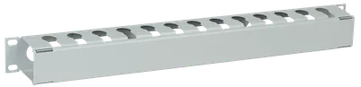 ITK Кабельный органайзер с крышкой 19" 1U серый