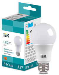 LED Bulb A60 710lm 4000K E27 IEK
