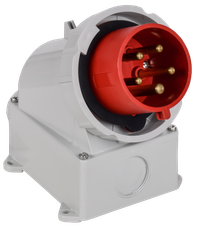 Вилка стационарная ССИ-5252 32А-6ч/380В 3P+PE+N IP67 IEK