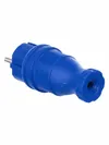 VBp3-1-0m Plug straight OMEGA IP44 rubber blue IEK3