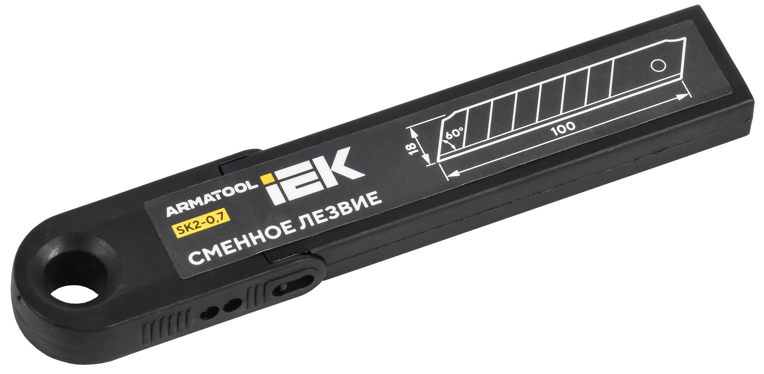 ARMATOOL Сменное лезвие 60 градусов 18х100мм SK2 набор 10шт IEK (TNC72D-NL-18-100)