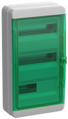 TEKFOR Корпус пластиковый КМПн-36 IP65 зеленая прозрачная дверь IEK0