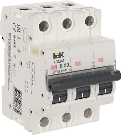 ARMAT Автоматический выключатель M06N 3P B 20А IEK