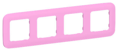 FLITE Рамка 4-местная РУ-4-А-ФлПр пурпурный IEK