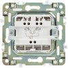 SKANDY Выключатель 2-клавишный с индикацией 10А SK-V09W арктический белый IEK6