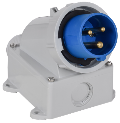 Вилка стационарная ССИ-5132 16А-6ч/220В 2P+PE IP67 IEK