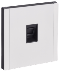 FORTE&PIANO Розетка компьютерная RJ45 кат.6 FP231M металл белый IEK