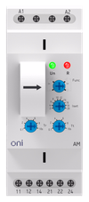 Реле контроля тока AM 2А-20А 2 контакта 24-240В AC/24В DC ONI1