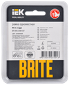 BRITE Рамка 1 -местная РУ-1-1-БрА металл алюминий IEK2
