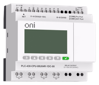PLC 430 CPU module 4 DI 4 UI (0-10V/DI) 4 RO 24V DC with ONI screen
