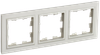 BRITE Рамка 3-местная РУ-3-БрКр бежевый IEK0