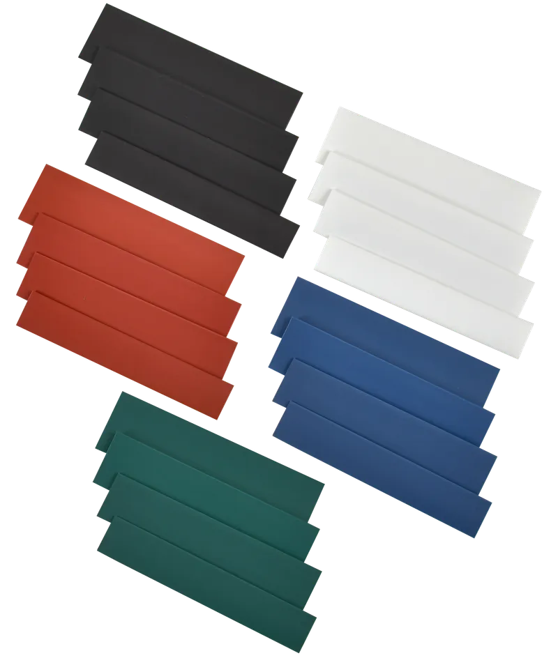 TTU set 8/4, 10/5, 12/6, 14/7 green, blue, red, black, white 20x8 cm/pack. IEK