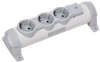 COMFORT Колодка для удлинителя с заземлением с выключателем К03В 3 места белая IEK0