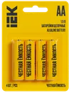 Батарейка щелочная Alkaline LR06/AA (4шт/блистер) IEK0