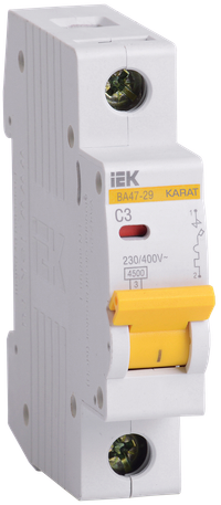 KARAT Автоматический выключатель ВА47-29 1P C 3А 4,5кА IEK