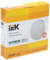 Светильник светодиодный ДПО 4004 18Вт 4000K IP54 круг белый IEK1