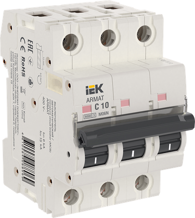 ARMAT Автоматический выключатель M06N 3P C 10А IEK