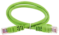ITK Коммутационный шнур (патч-корд) кат.5E UTP LSZH 0,5м зеленый