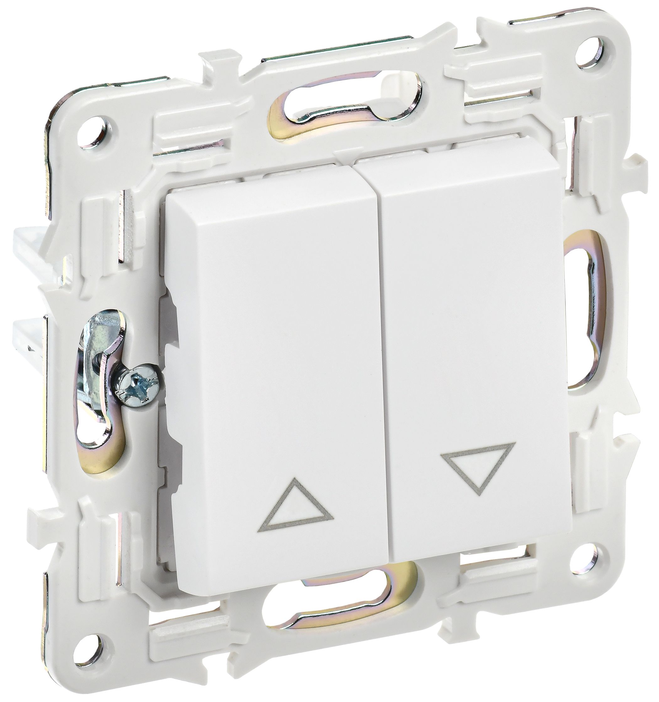 SKANDY Выключатель жалюзи 10А SK-V12W арктический белый IEK (SK-V15-0-10-K01)