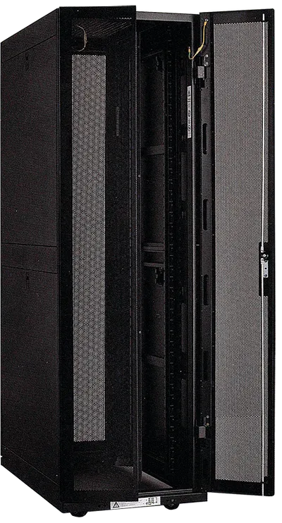 ITK Шкаф серверный 19" LINEA S 33U 800х1000мм передняя двухстворчатая перфорированная дверь, задняя перфорированная черный (комплект 3 коробки - часть 3 из 3)