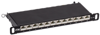 ITK 0,5U патч-панель кат.6A STP 12 портов 10" (Dual IDC)