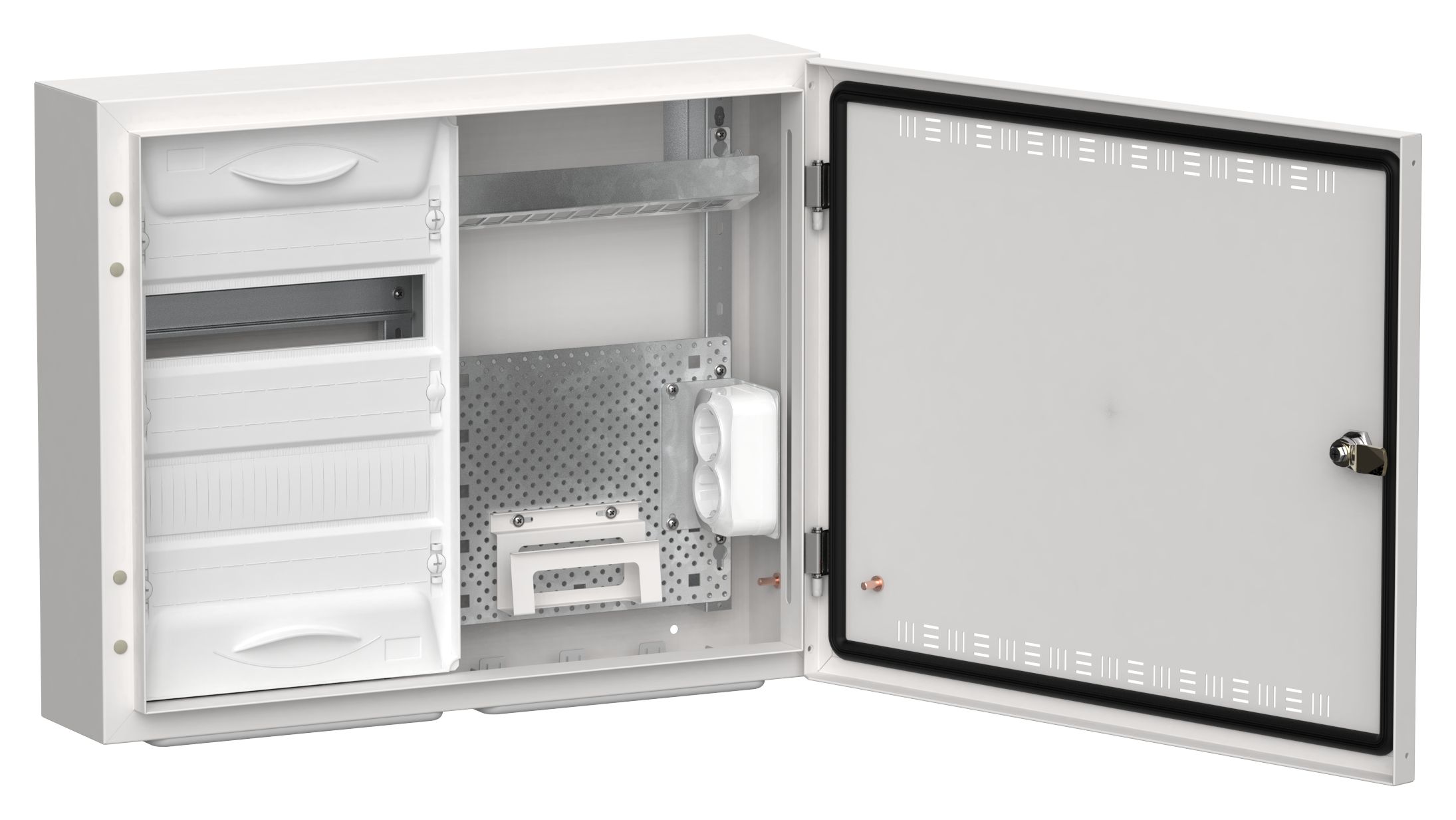 TITAN 5 Корпус комбинированный ЩРн-24 (2х24) 460х570х140мм IP30 белый IEK (TI5-51-N-2X024-30)